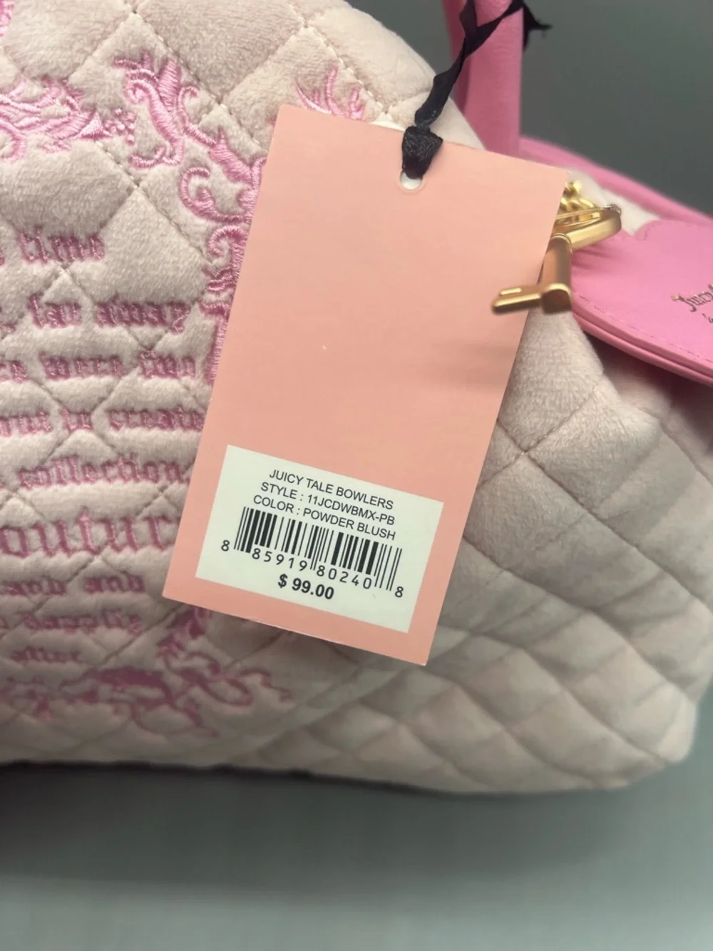 Juicy couture juicy tale bowlers purse